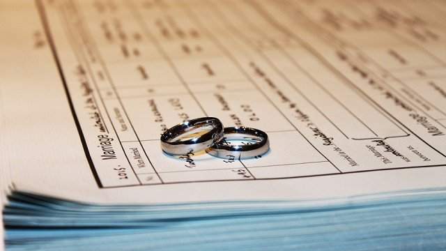 Marriage License & Wedding Rings