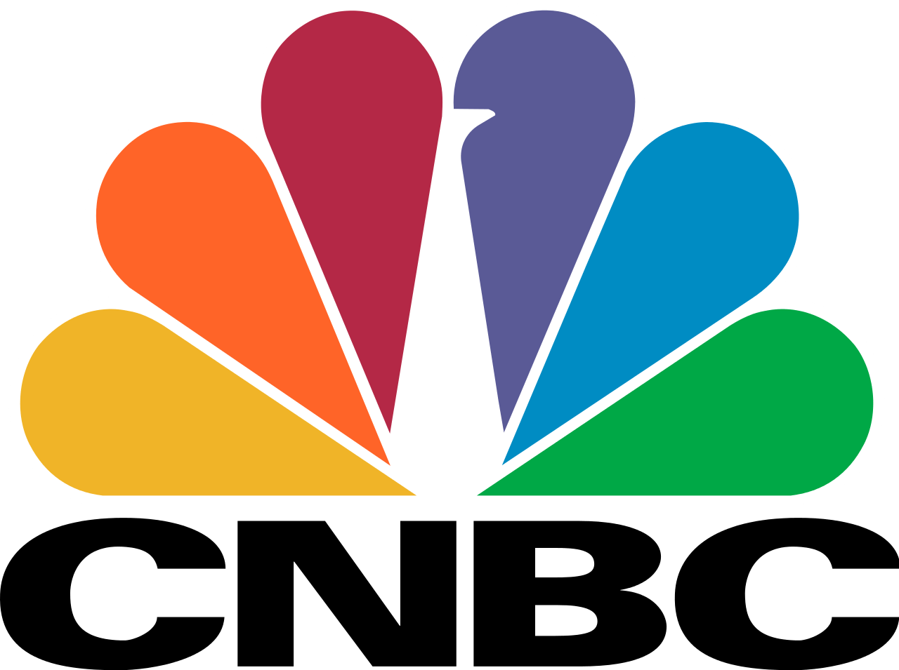 CNBC Peacock logo on transparent background.
