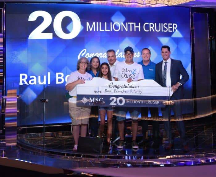 Featured image for post DREAM VACATIONS TRAVEL AGENCY FRANCHISE BOOKED 20 MILLIONTH CRUISER FOR MSC CRUISES