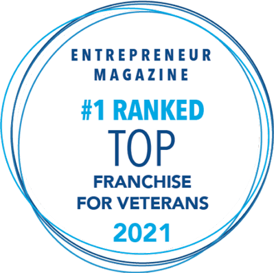 Entrepreneur Magazine - #1 Ranked Top Franchise for Veterans, 2021