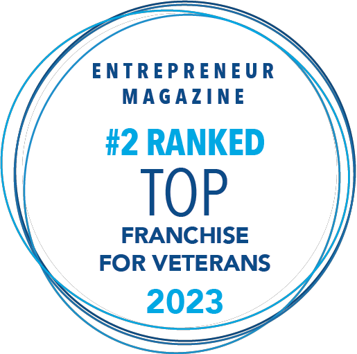 Entrepreneur Magazine - #2 Ranked Top Franchise for Veterans, 2023