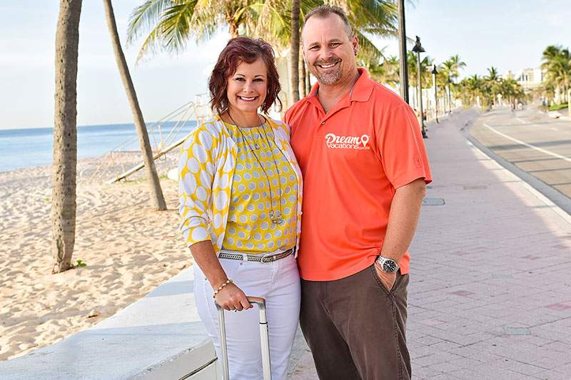 couple posing for an picture