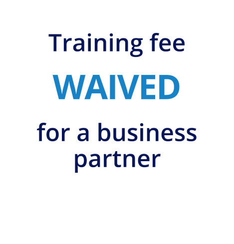 Training fee waved for a business partner