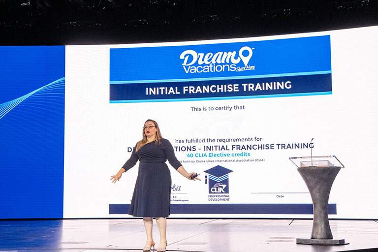 Charity Santiago, Vice President of Training and Events, announced the new standard in travel advisor training and professional certification