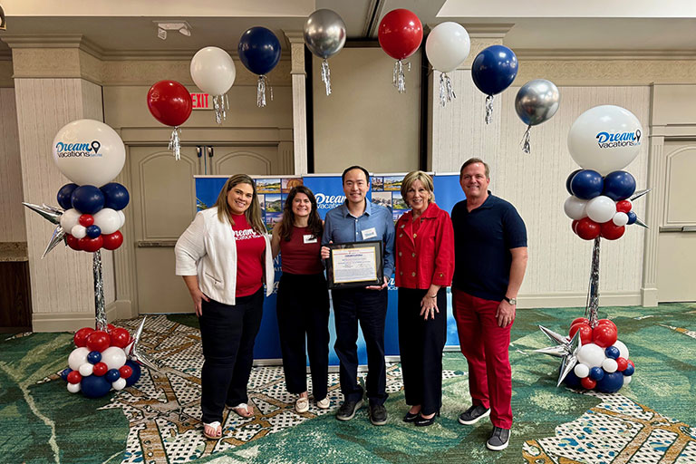 Dream Vacations awarded two military veterans with free travel franchises as part of its 14th annual contest